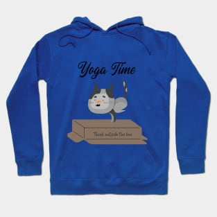 Yoga Cat / Yoga Time / Yoga Training T-shirt / Cute Cat Doing Yoga / Think Outside The Box Hoodie